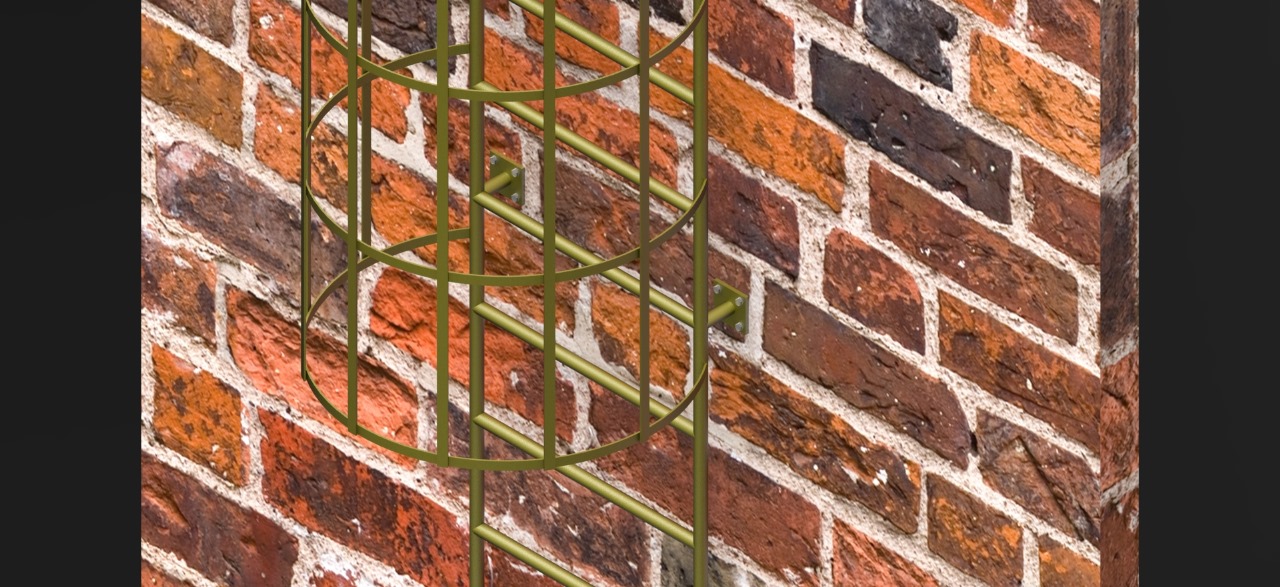 acercamiento a la escalera tipo gato dingec