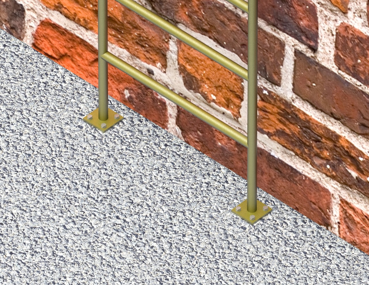 base de la escalera tipo gato dingec